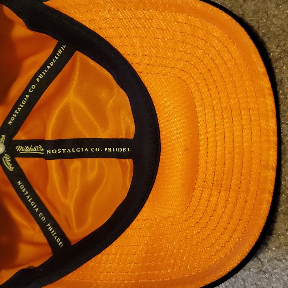Mitchell & Ness Flight Pattern Nylon Strapback Hat - Picture 7 of 9